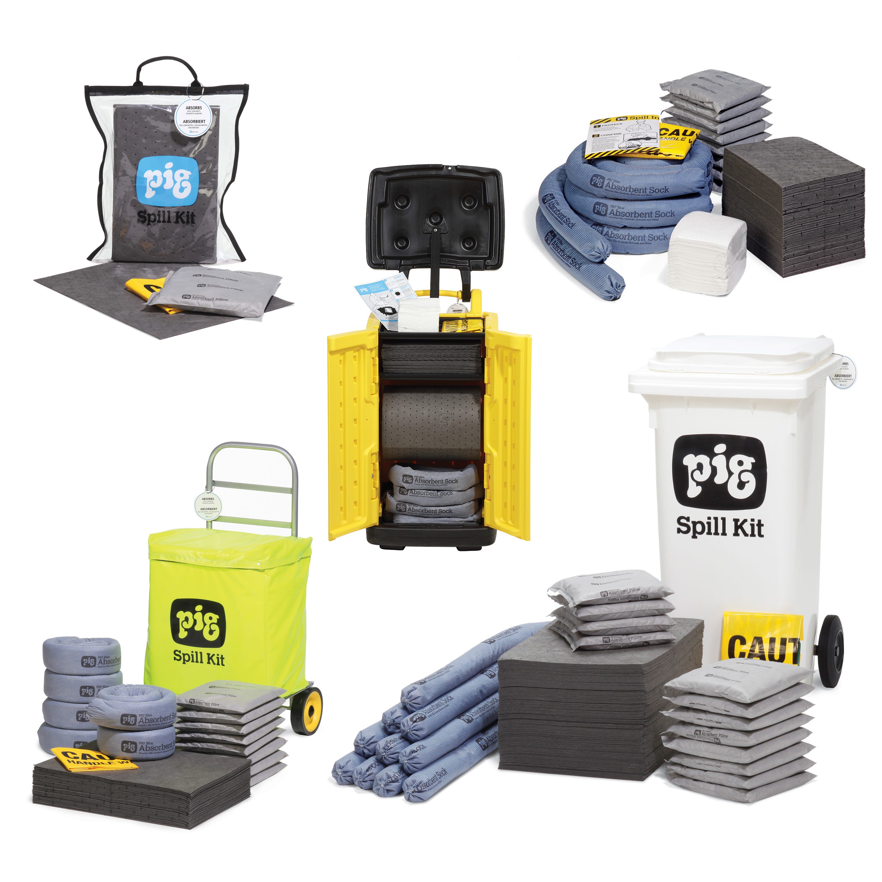 Kits et recharges anti-déversement universels
